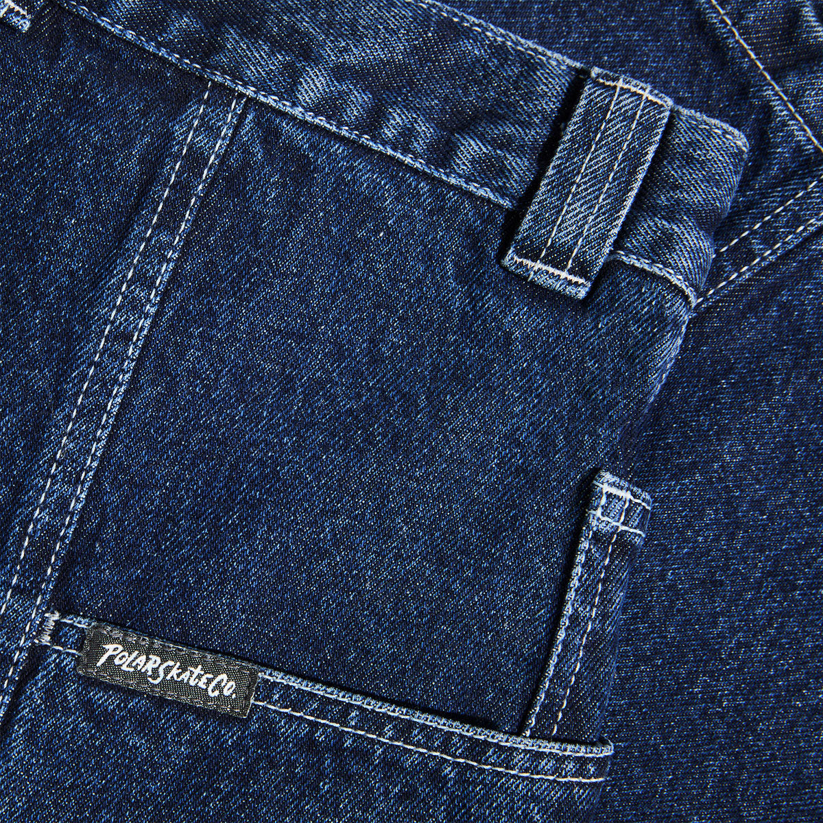Polar Jiro Shorts - Dark Blue/White Stitching image 4