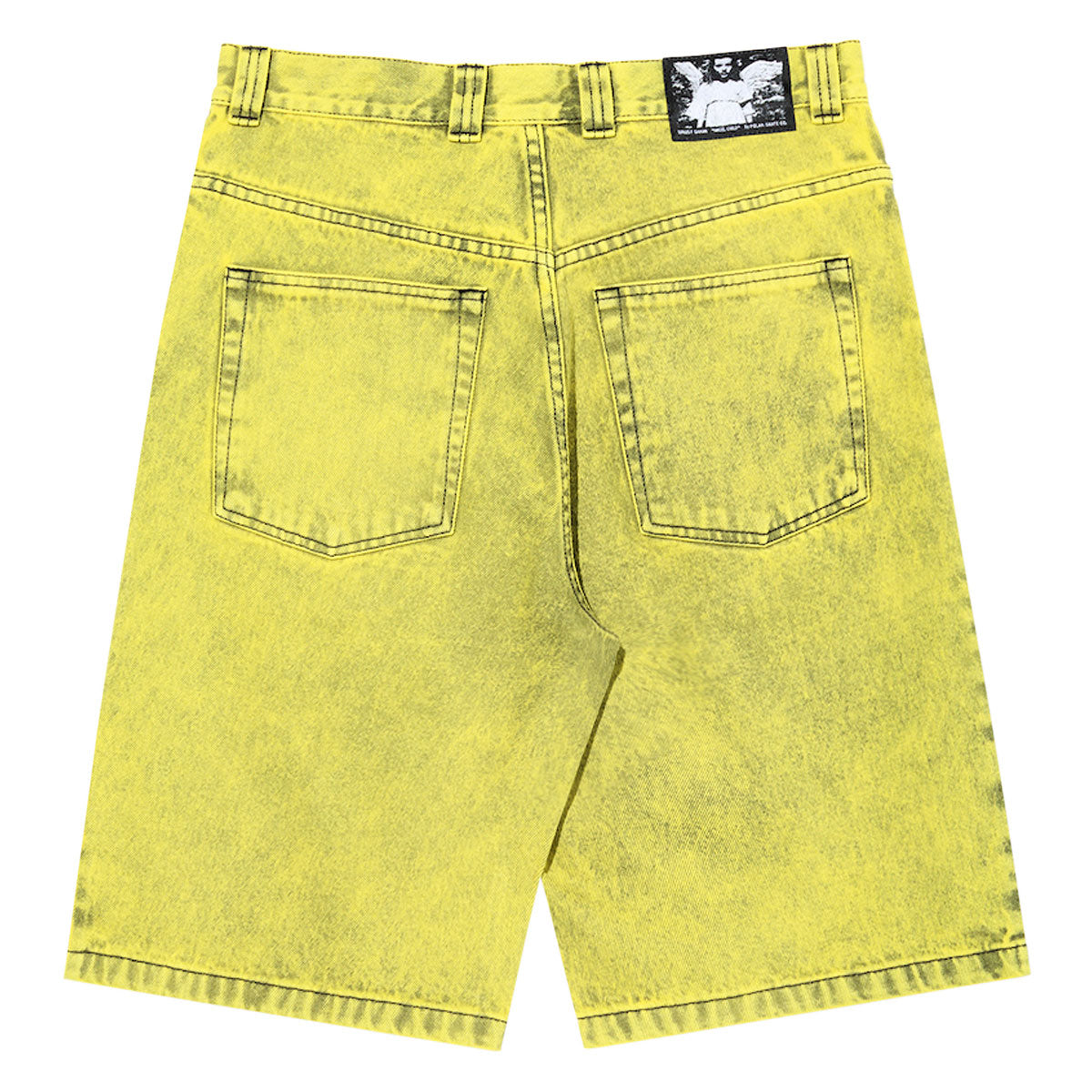 Polar Angel Child Big Boy Shorts - Lemon Black image 2