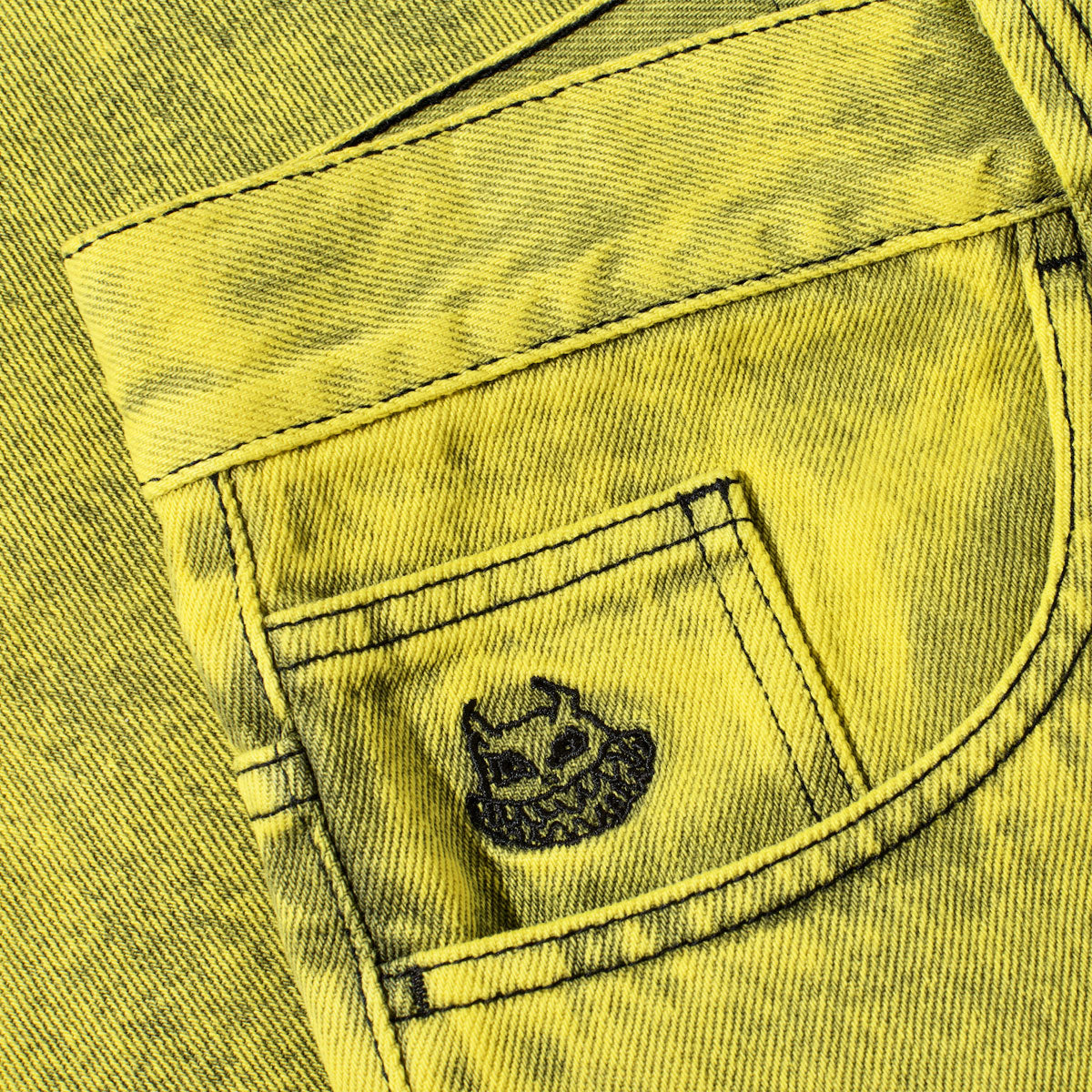 Polar Angel Child Big Boy Shorts - Lemon Black image 3