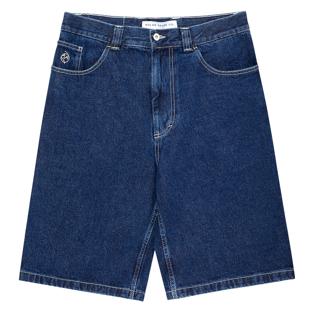 Polar Big Boy Shorts - Dark Blue/White Stitching image 1