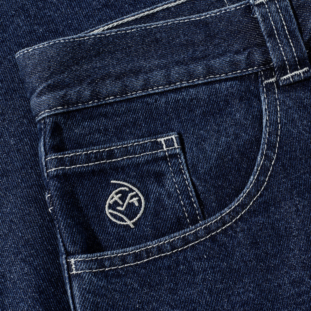 Polar Big Boy Shorts - Dark Blue/White Stitching image 3