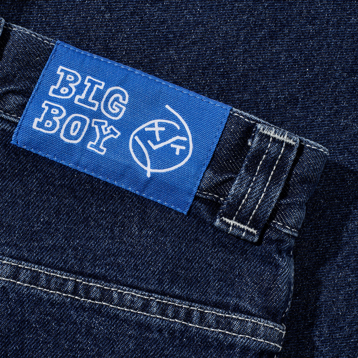 Polar Big Boy Shorts - Dark Blue/White Stitching image 4