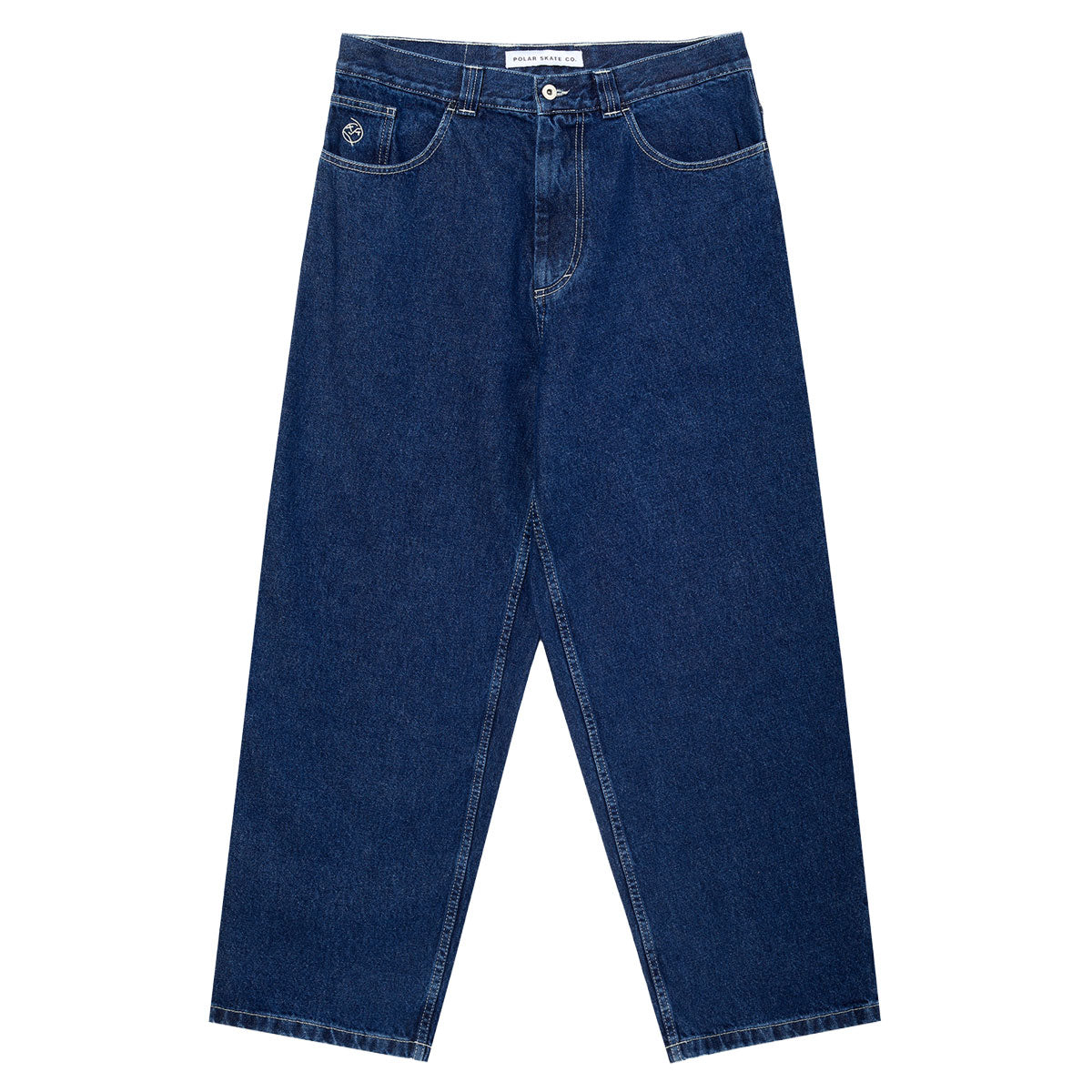 Polar Big Boy Jeans - Dark Blue/White Stitching image 1