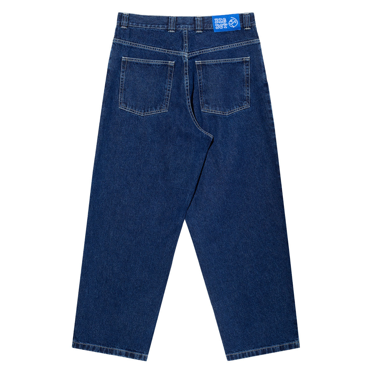 Polar Big Boy Jeans - Dark Blue/White Stitching image 2