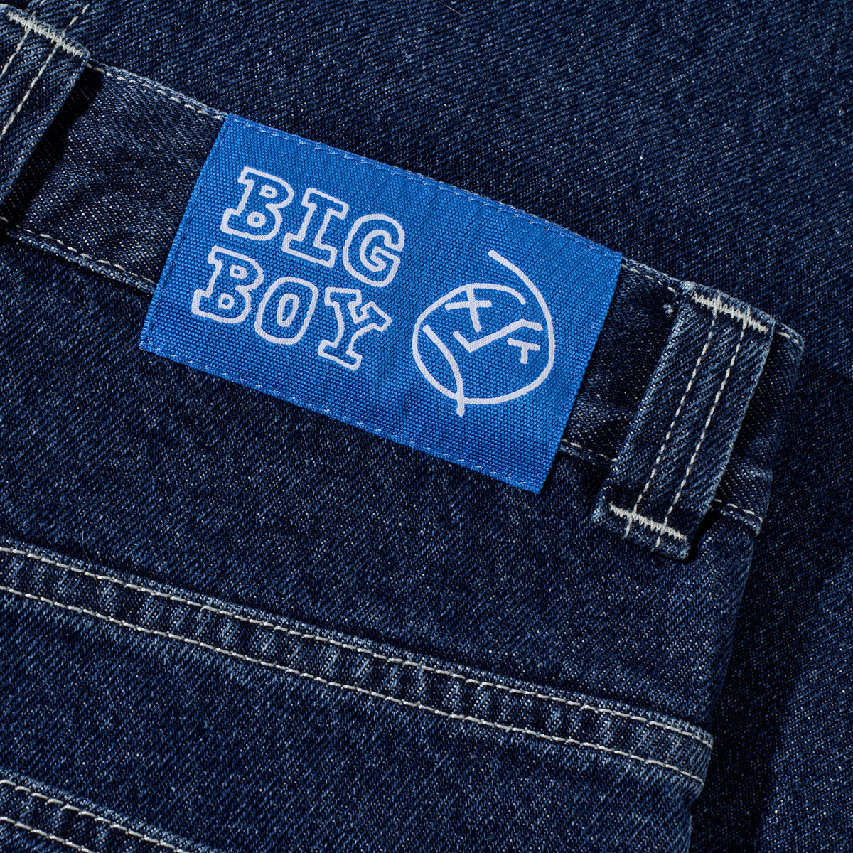 Polar Big Boy Jeans - Dark Blue/White Stitching image 4