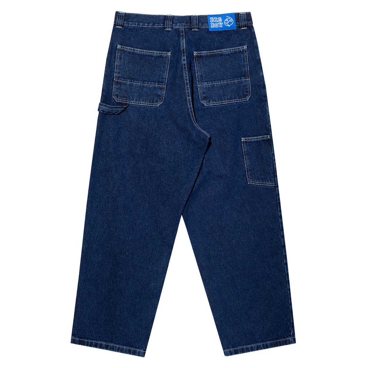 Polar Big Boy Work Pants - Dark Blue/White Stitching image 2