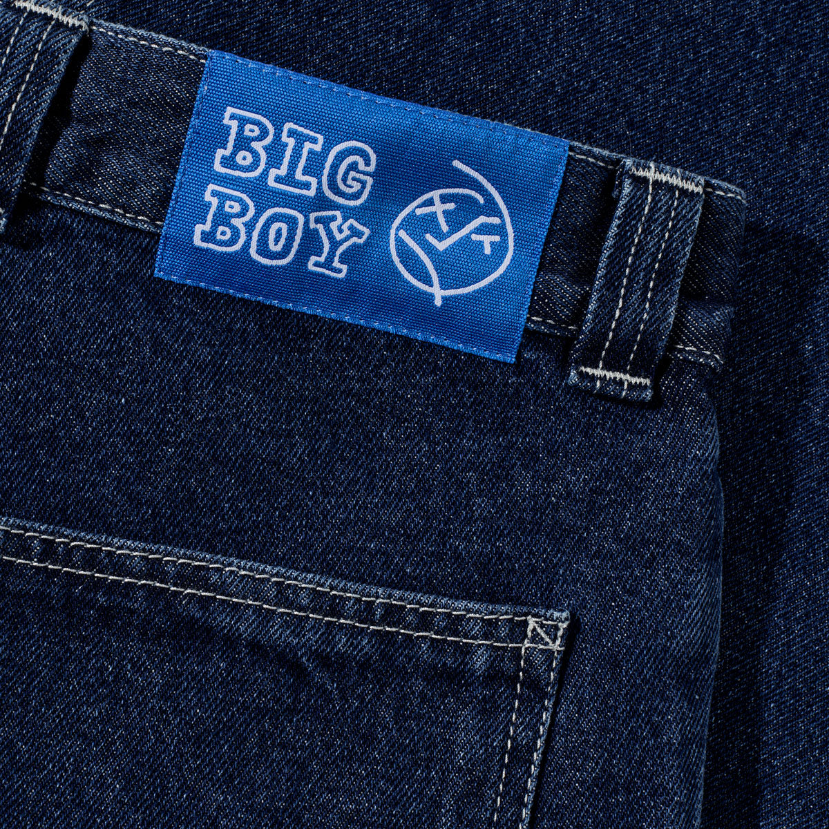 Polar Big Boy Work Pants - Dark Blue/White Stitching image 4