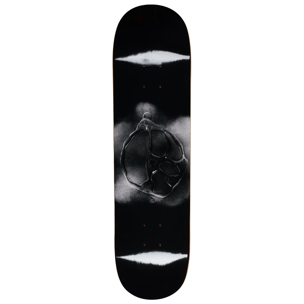 Polar Stroke Logo Team Skateboard Deck - Black - 8.25
