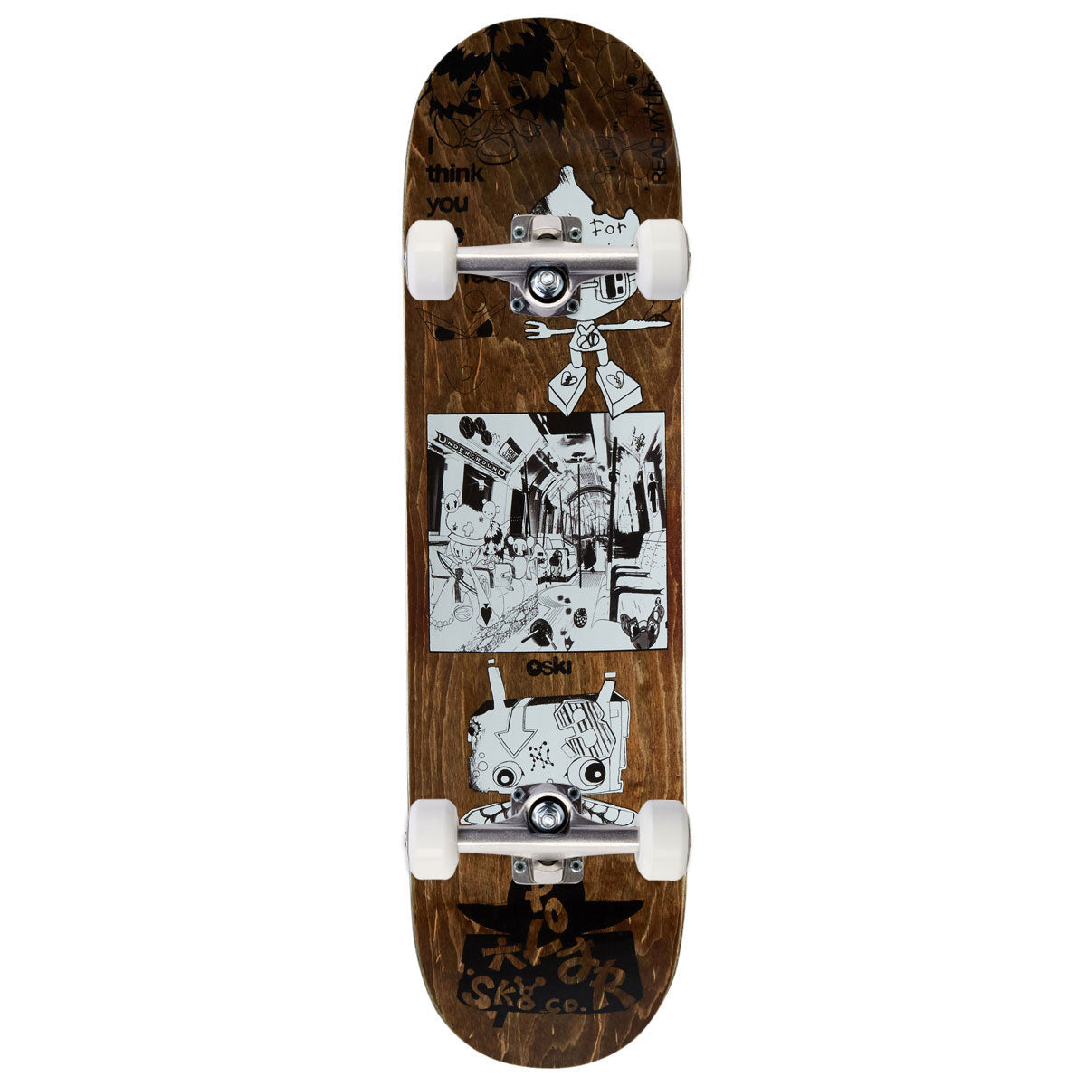 Polar Oski I Think You Perfect Skateboard Complete - Brown - 8.25