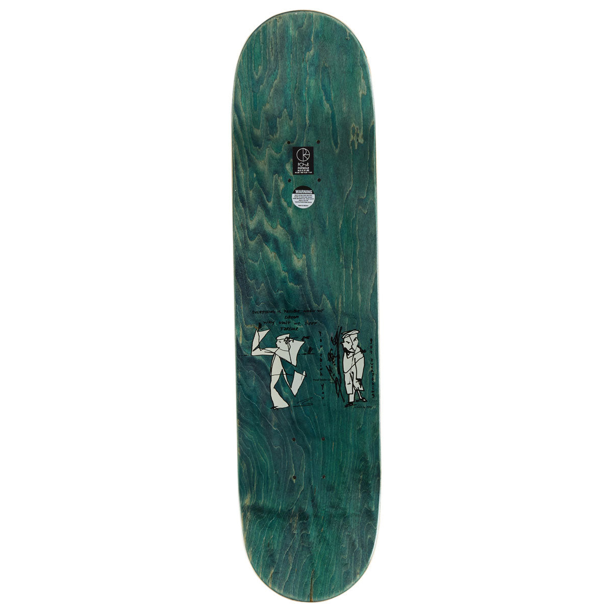 Polar Team Alv Sleep Forever Skateboard Deck - 8.00