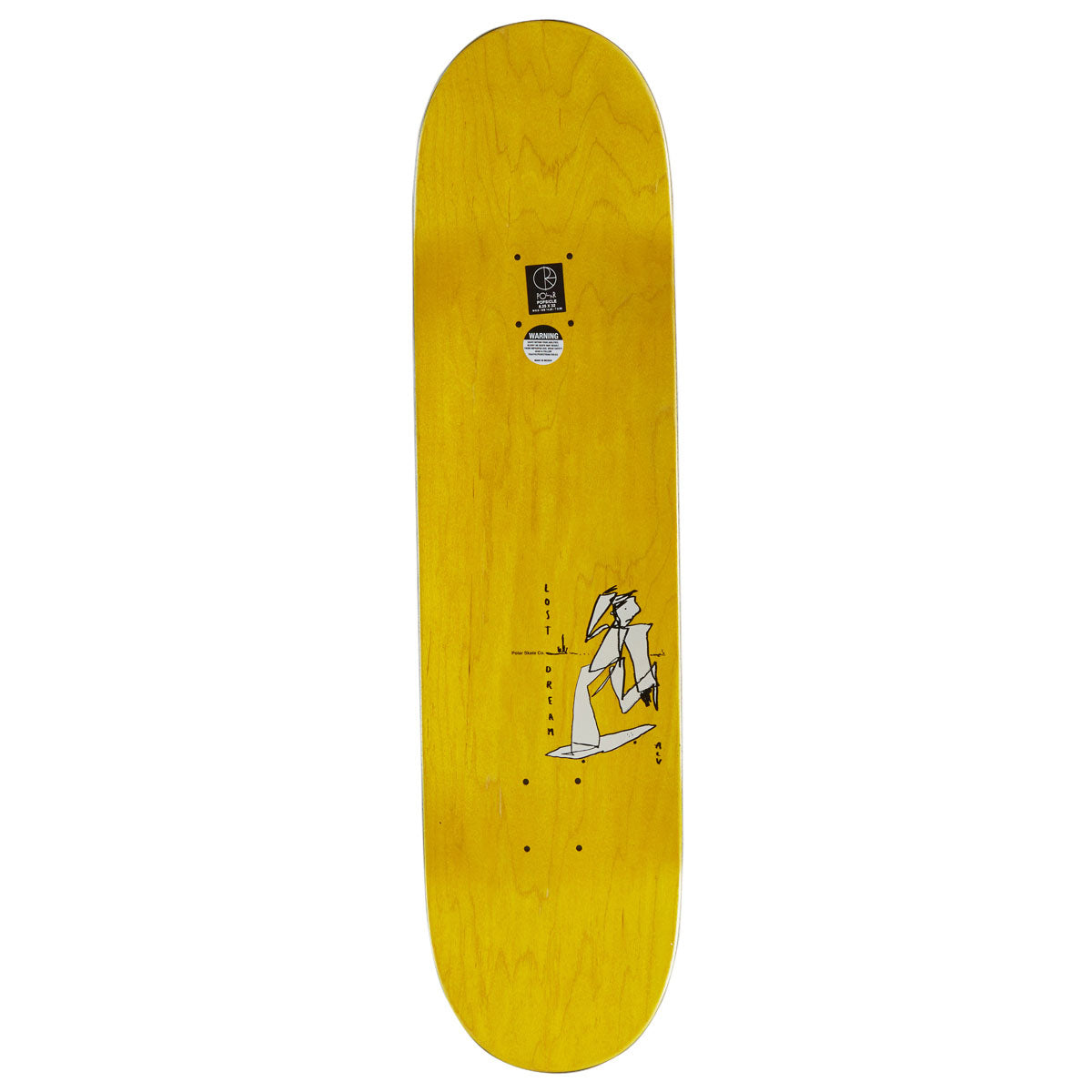 Polar Team Alv Soul Portrait Skateboard Complete - Grey - 8.25
