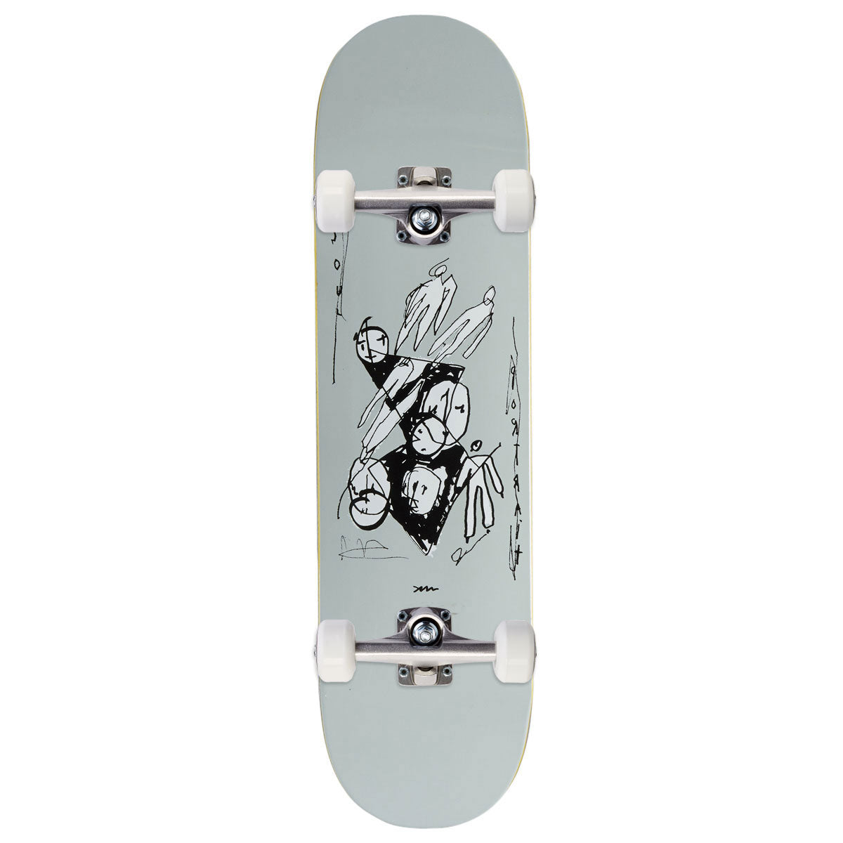Polar Team Alv Soul Portrait Skateboard Complete - Grey - 8.25