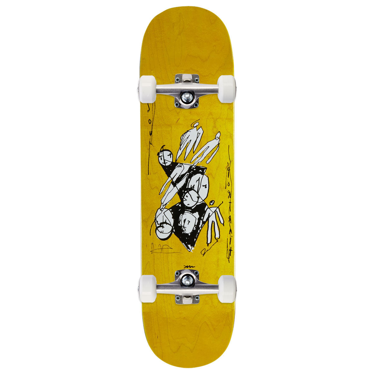 Polar Team Alv Soul Portrait Skateboard Complete - Yellow - 8.00