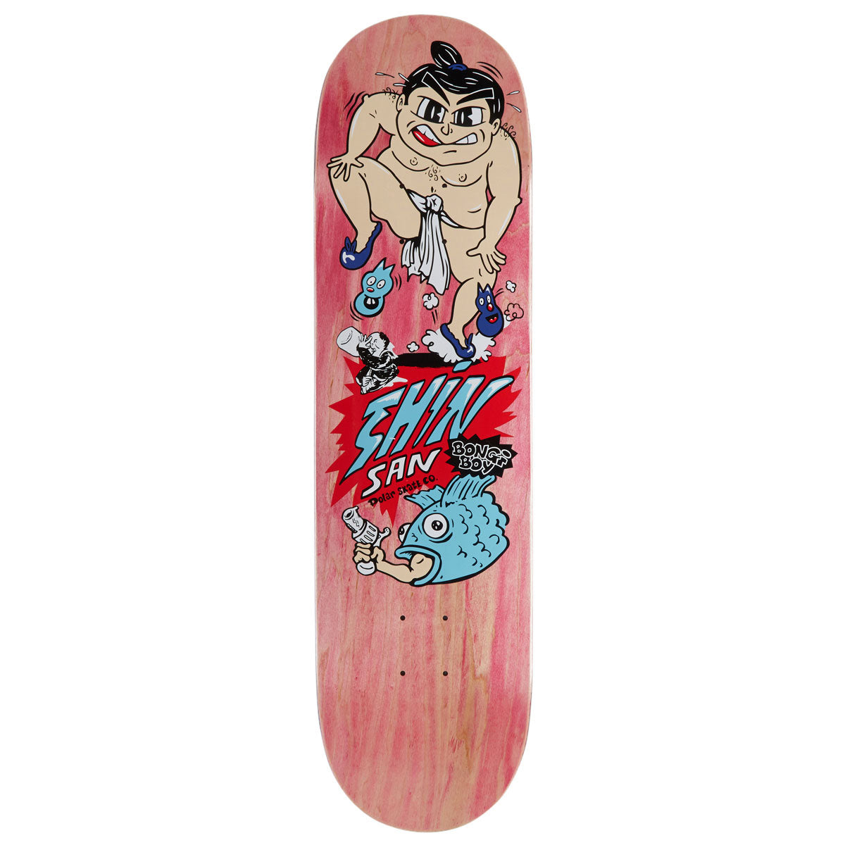 Polar Shin Sanbongi Bongi Boy Skateboard Deck - Pink - 8.50