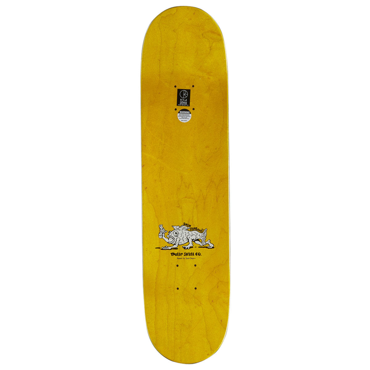 Polar Shin Sanbongi Bongi Boy Skateboard Deck - Yellow - 8.00