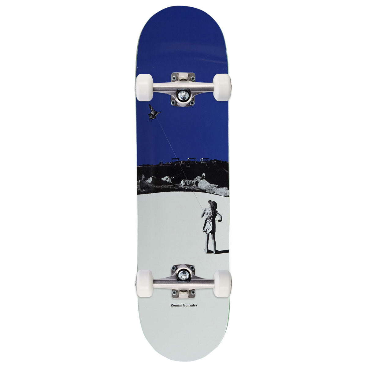 Polar Roman Gonzalez Kite Skateboard Complete - Blue - 8.125