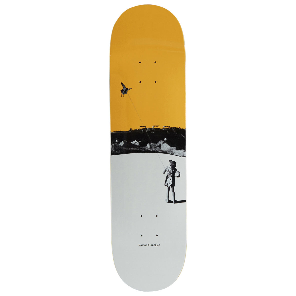 Polar Roman Gonzalez Kite Skateboard Deck - Yellow - 8.25