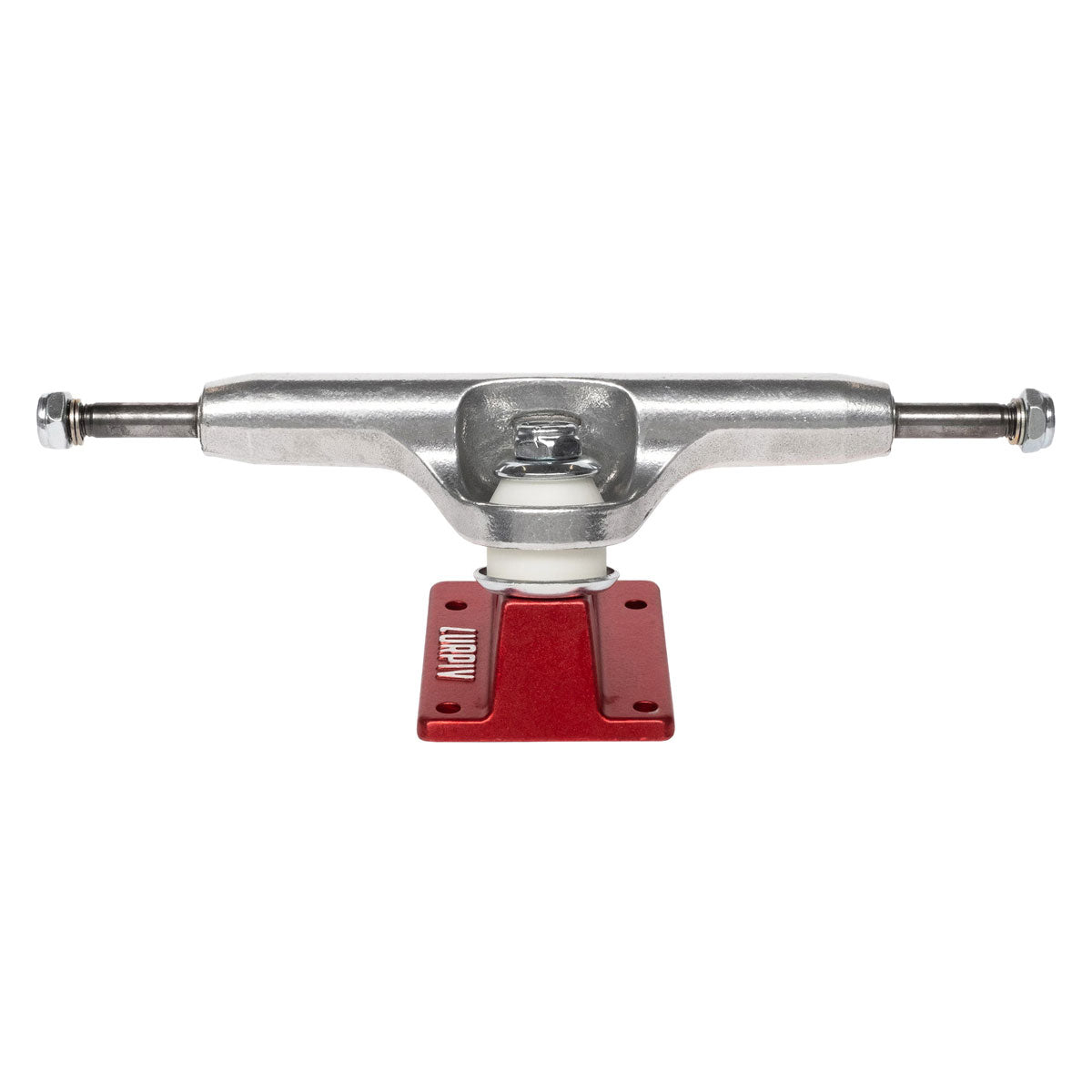 Lurpiv 3 Skateboard Trucks - Polished/Red - 155mm image 2