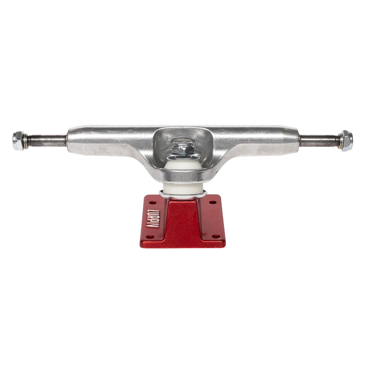 Lurpiv 3 Hollow Skateboard Trucks - Polished/Red - 145mm image 2