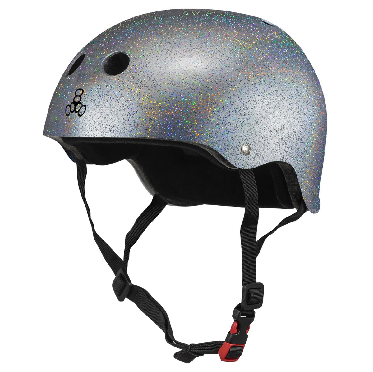 Triple Eight Certified Sweatsaver Helmet - Silver Glitter image 1