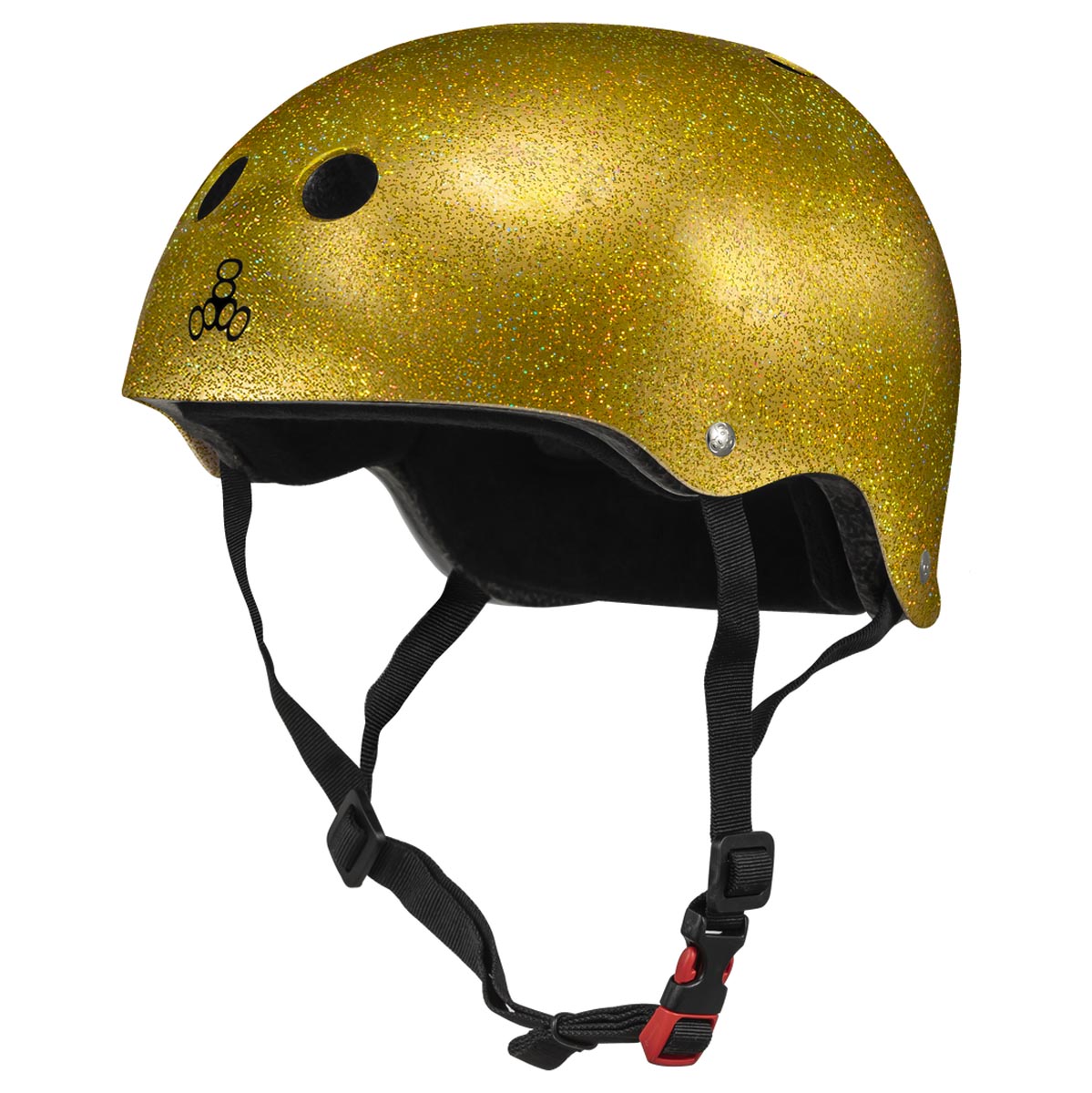 Triple Eight Certified Sweatsaver Helmet - Gold Glitter image 1
