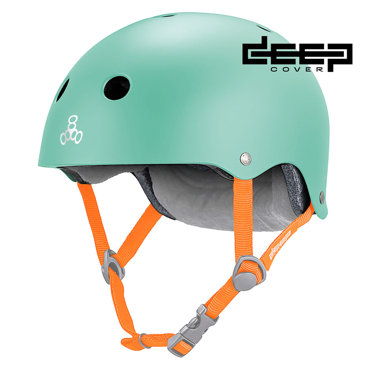 Triple Eight Deep Cover Helmet - Mint Matte image 3