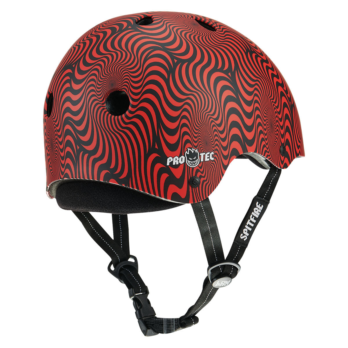 Pro-Tec x Spitfire Low Pro Helmet - Red Swirl image 2