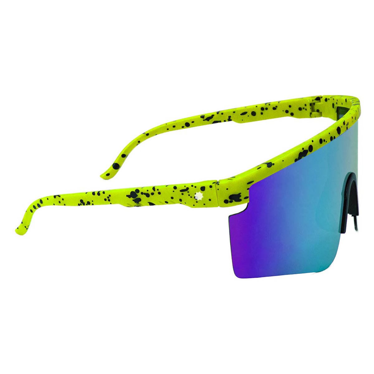 Glassy Mojave Polarized Sunglasses - Lime/Blue Mirror image 3