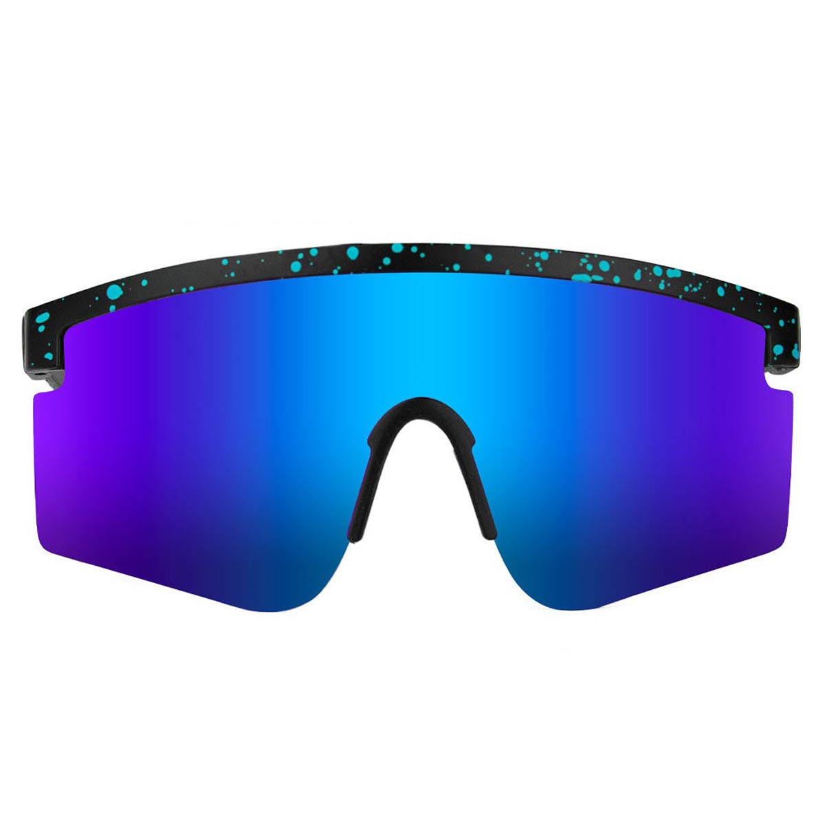 Glassy Mojave Polarized Sunglasses - Black/Blue Mirror image 2