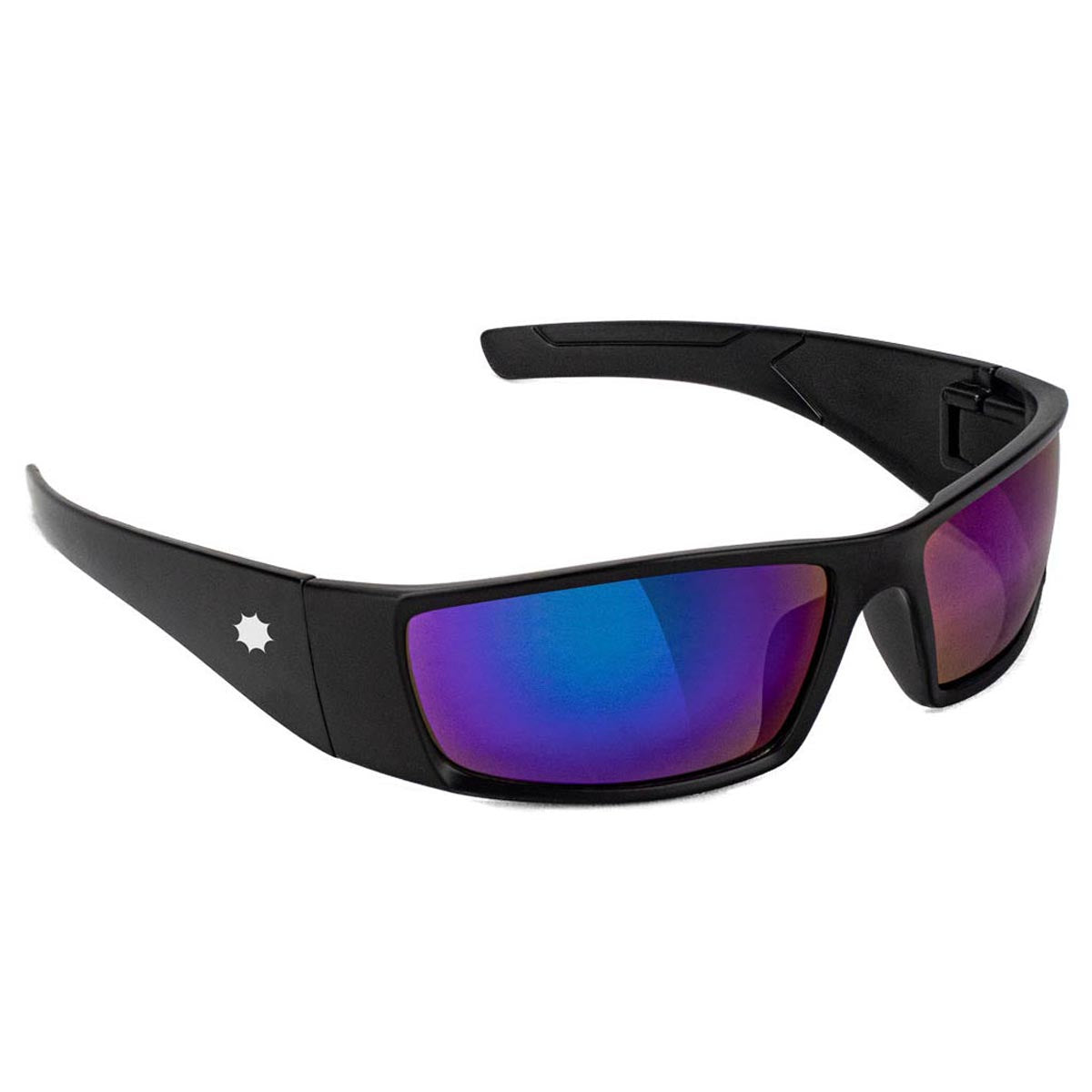 Glassy Peet Polarized Sunglasses - Black/Blue Mirror image 1