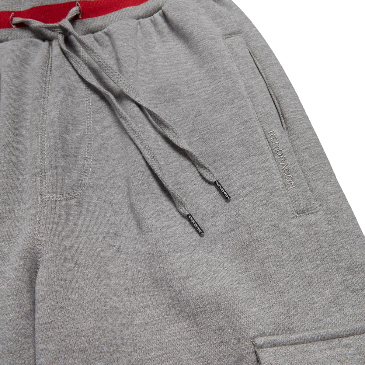 RDS 3d Monogram Cargo Sweat Pants - Athletic Heather/Red image 3