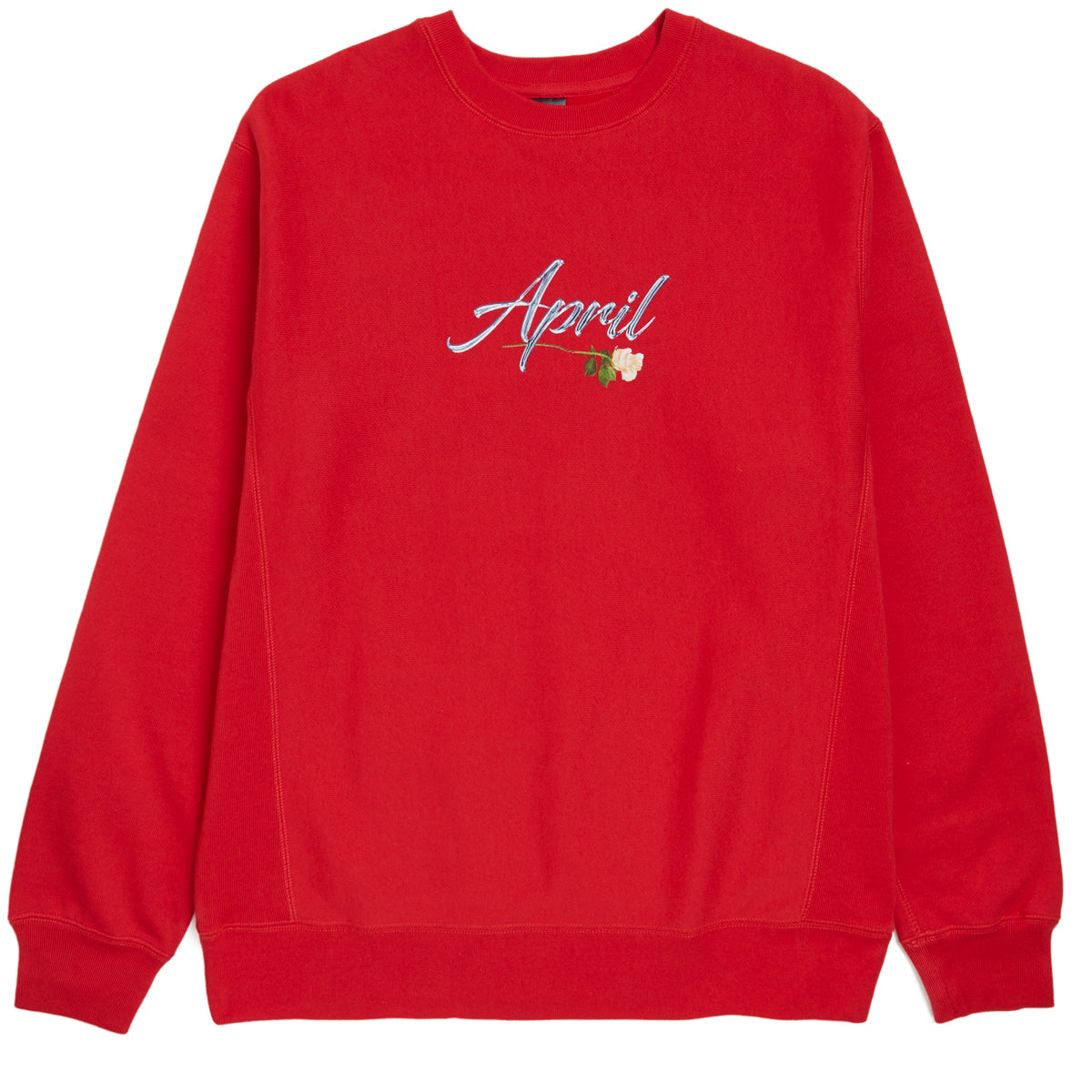 April Liquid Rose Crew Sweatshirt - Red image 1