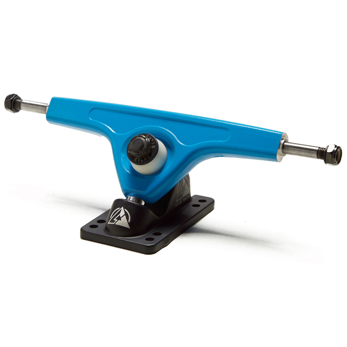 Atlas 180mm 8mm 48 Degree Ultralight Longboard Trucks - Black/Blue image 1