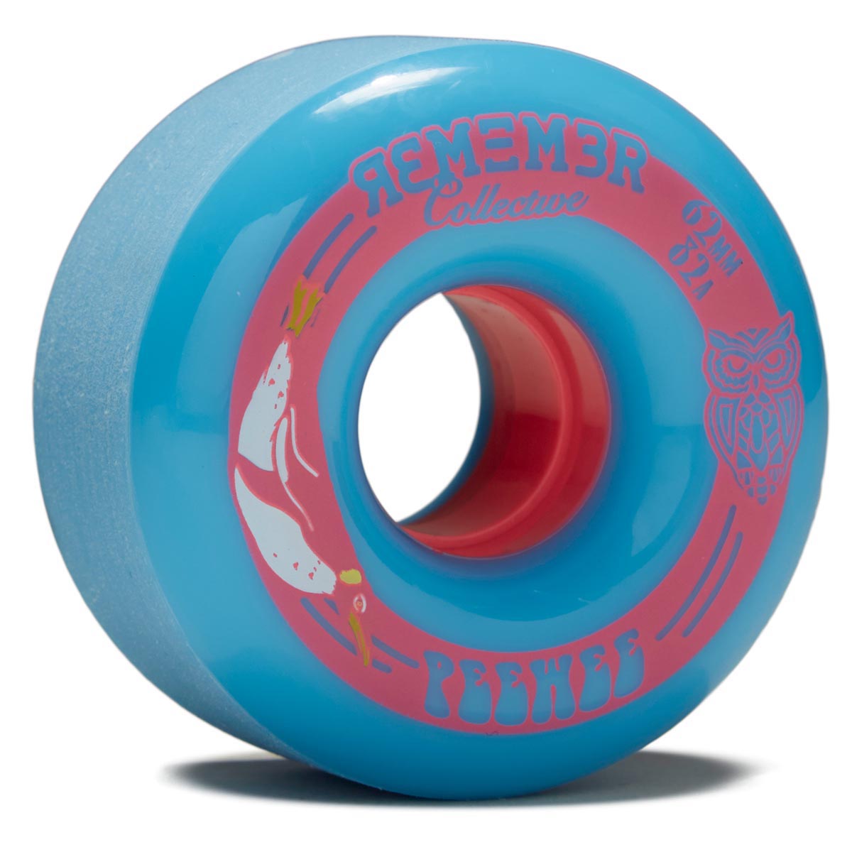 Remember Peewee 82a Longboard Wheels - Blue - 62mm image 1