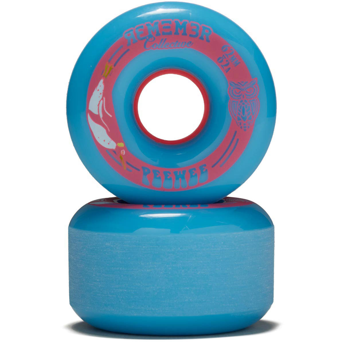 Remember Peewee 82a Longboard Wheels - Blue - 62mm image 2