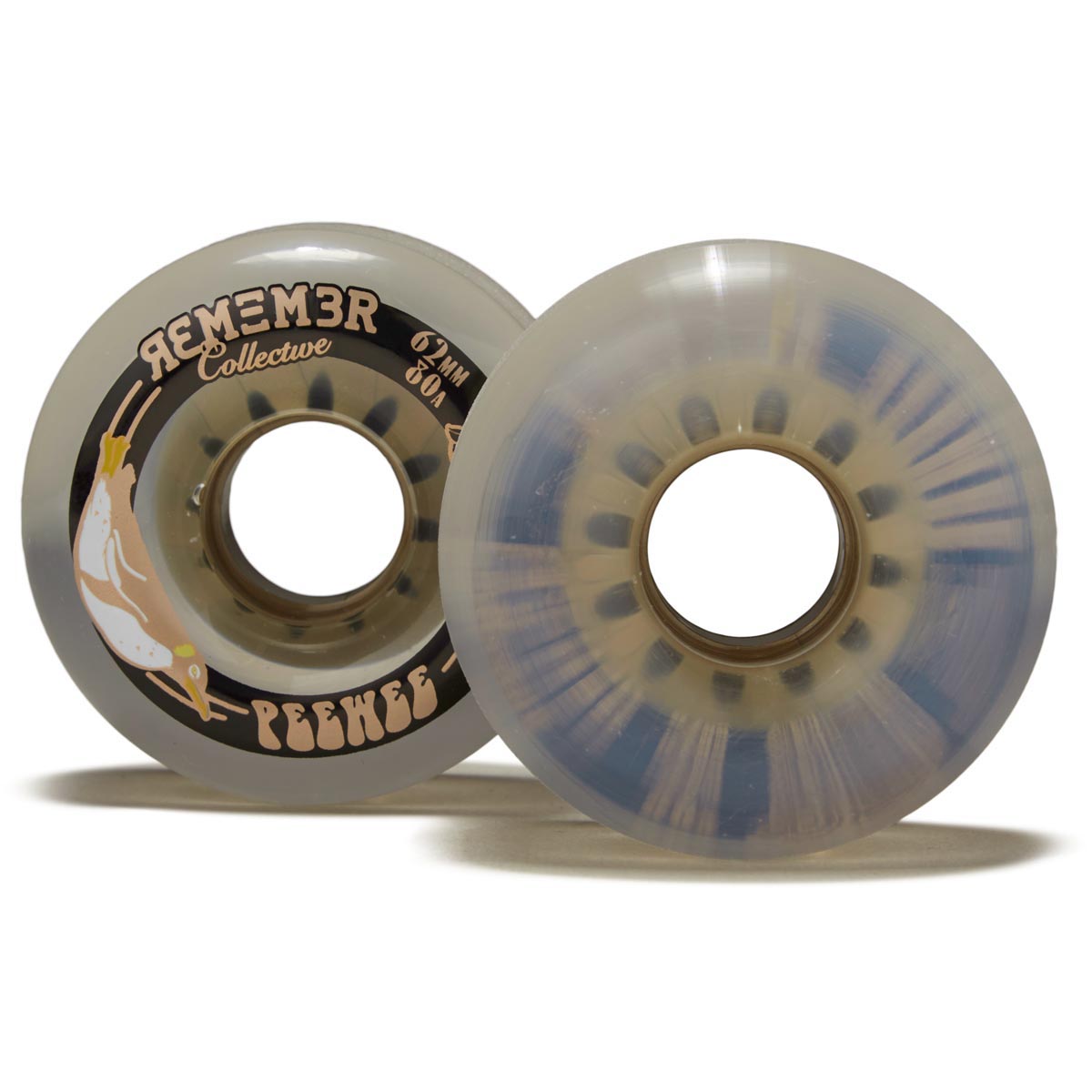 Remember Peewee 80a Longboard Wheels - Translucent - 62mm image 3
