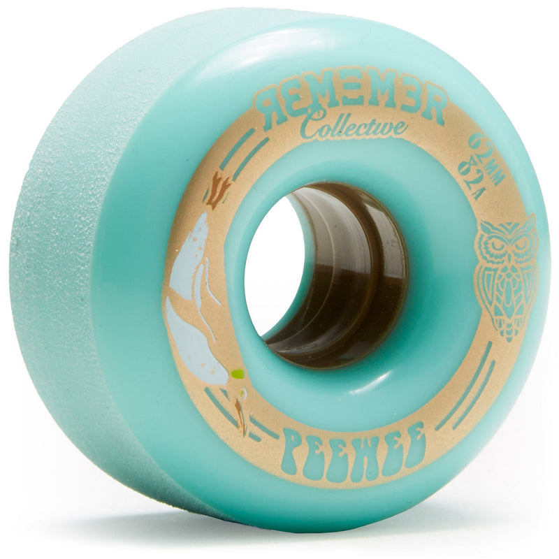 Remember Peewee 80a Longboard Wheels - Seafoam - 62mm