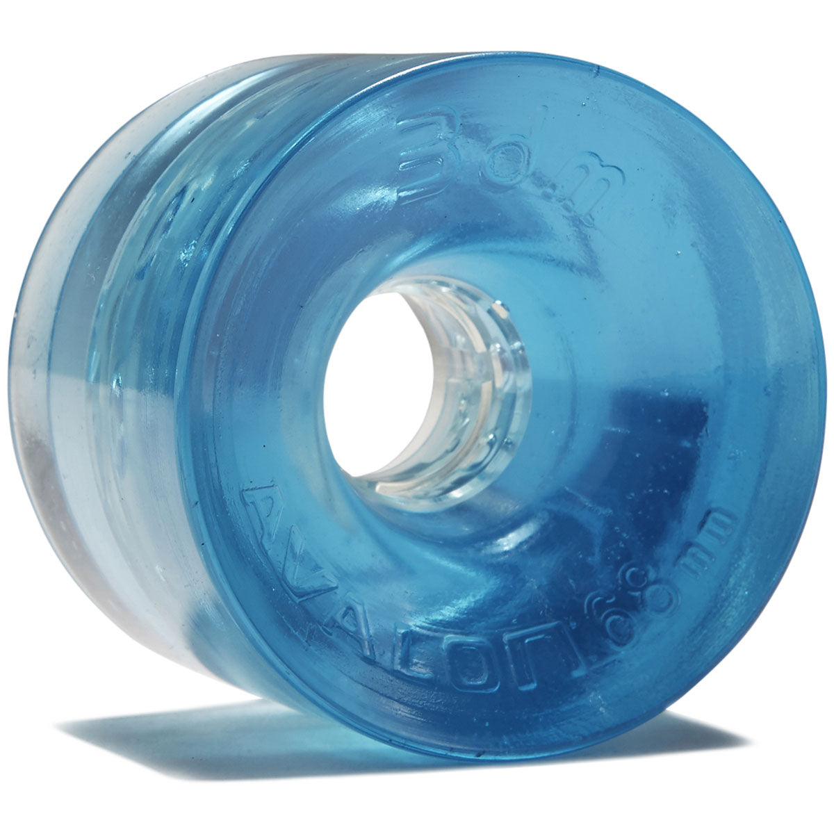 3DM Avalon 80a Longboard Wheels - Clear Blue - 68mm image 1