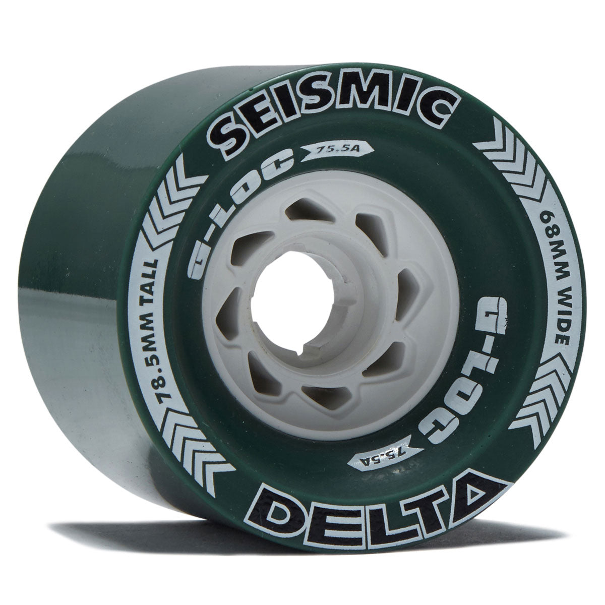 Seismic Delta 75.5a Longboard Wheels - Green - 78.5mm image 1