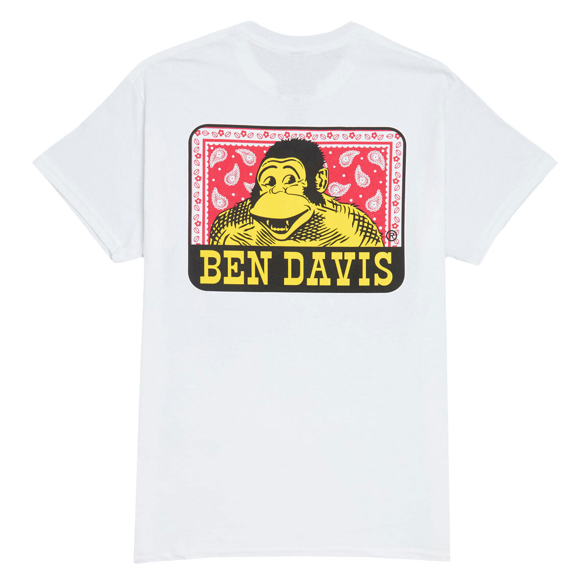Ben Davis Paisley Logo T-Shirt - White image 1