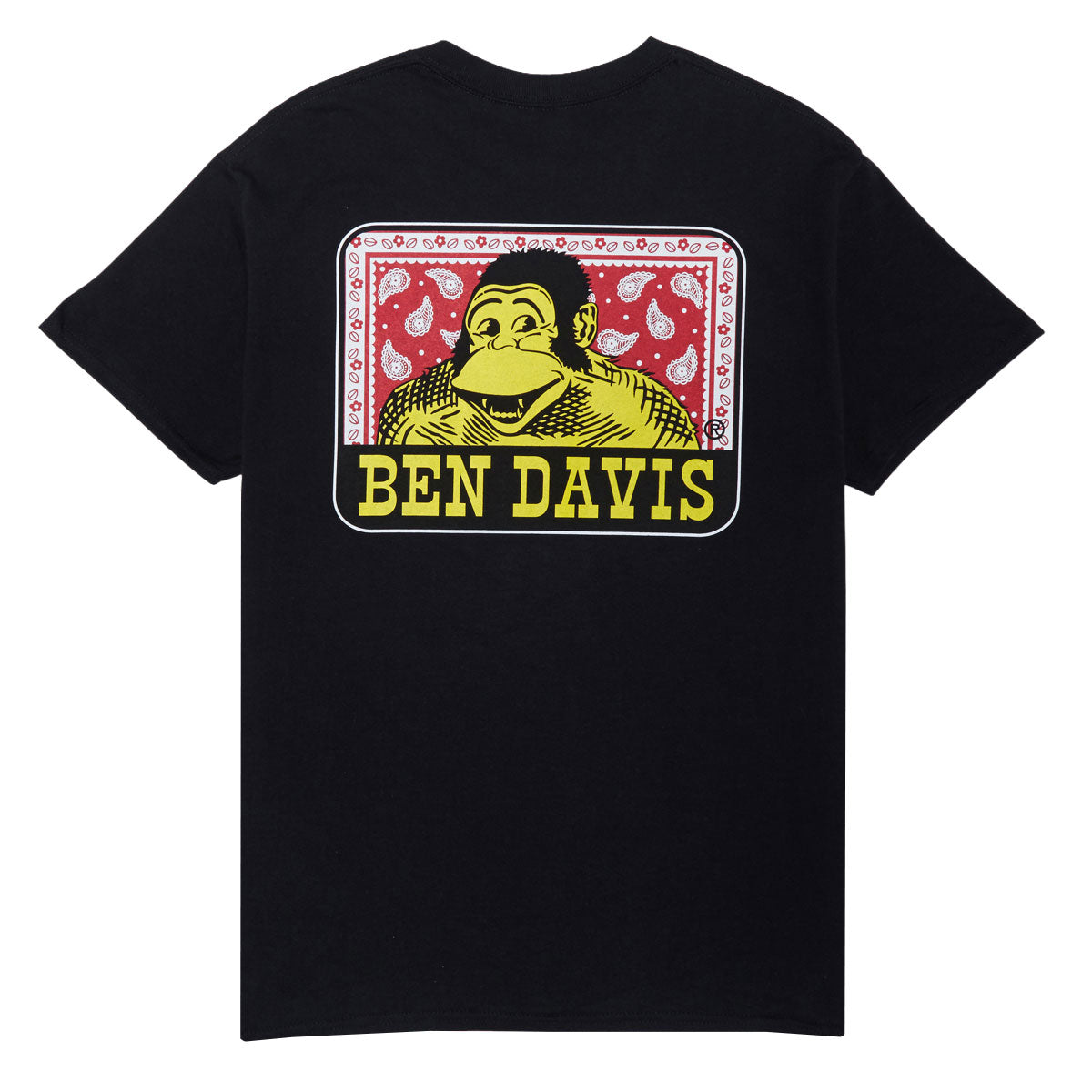 Ben Davis Paisley Logo T-Shirt - Black image 1