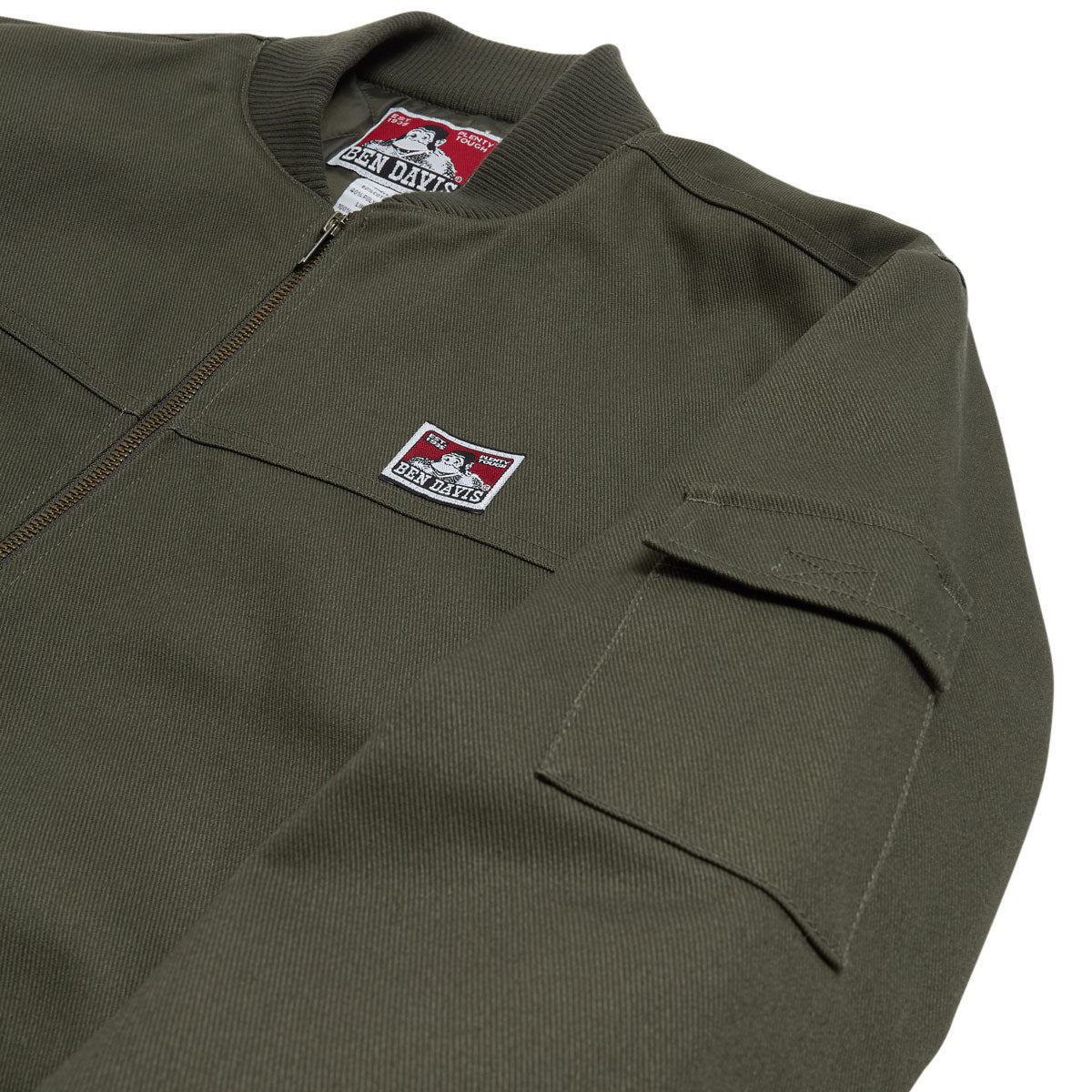 Ben Davis Bomber Jacket - Olive image 5