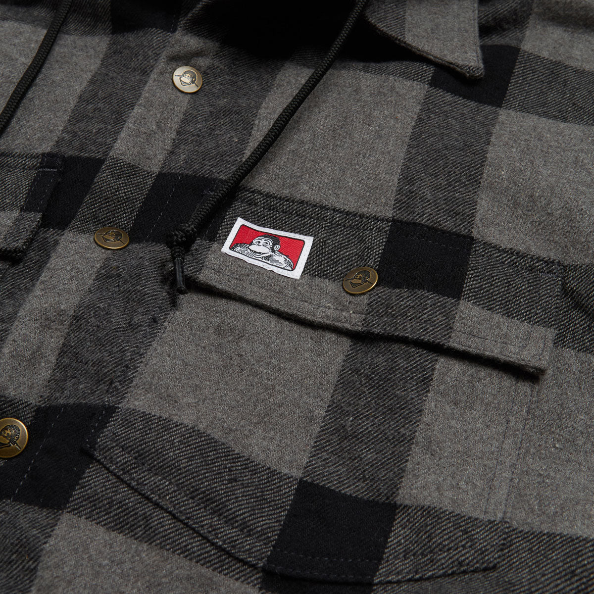 Ben Davis Flannel Jacket - Black/Grey image 4