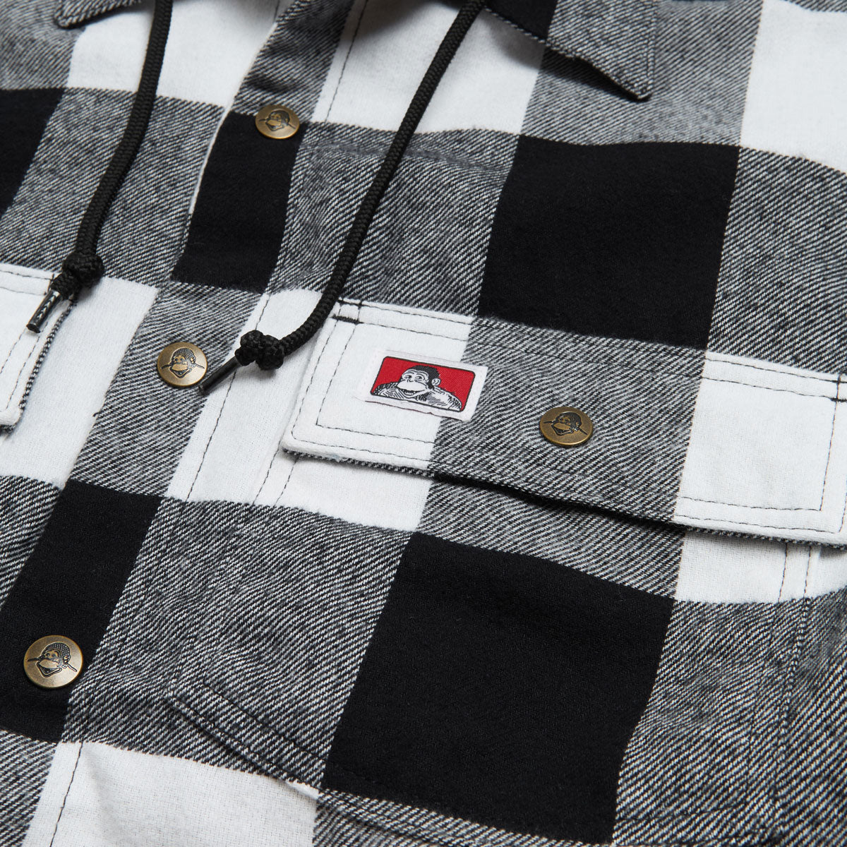 Ben Davis Flannel Jacket - Black/White image 4