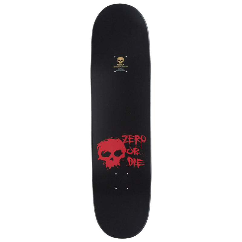Zero Blood Skull Skateboard Complete - Black Dipped - 8.25