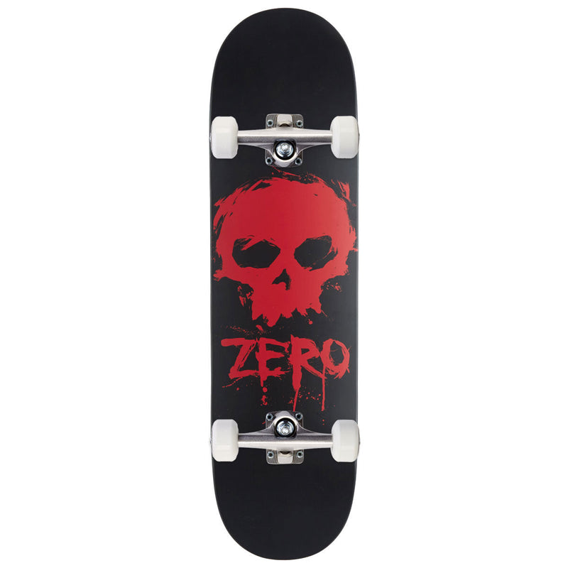 Zero Blood Skull Skateboard Complete - Black Dipped - 8.25