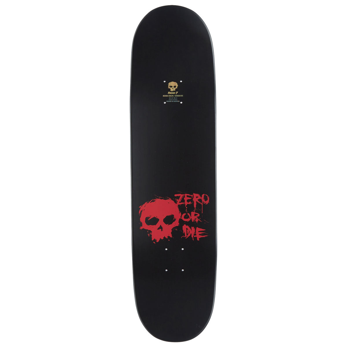 Zero Blood Skull Skateboard Complete - Black Dipped - 8.50