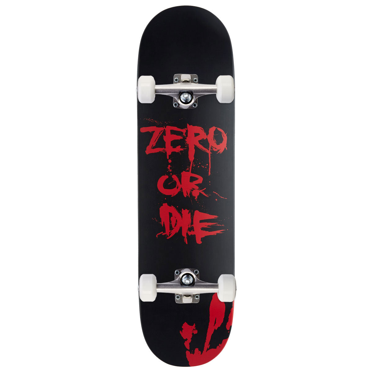 Zero Or Die Skateboard Complete - Black Dipped - 8.50