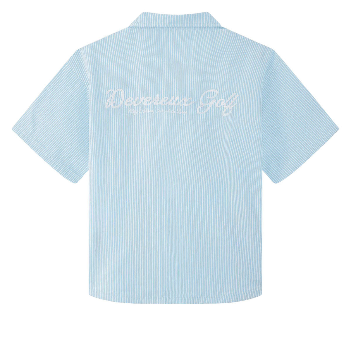 Devereux Mechanic 1/4 Zip Polo Shirt - Marine Layer Pinstripe image 2