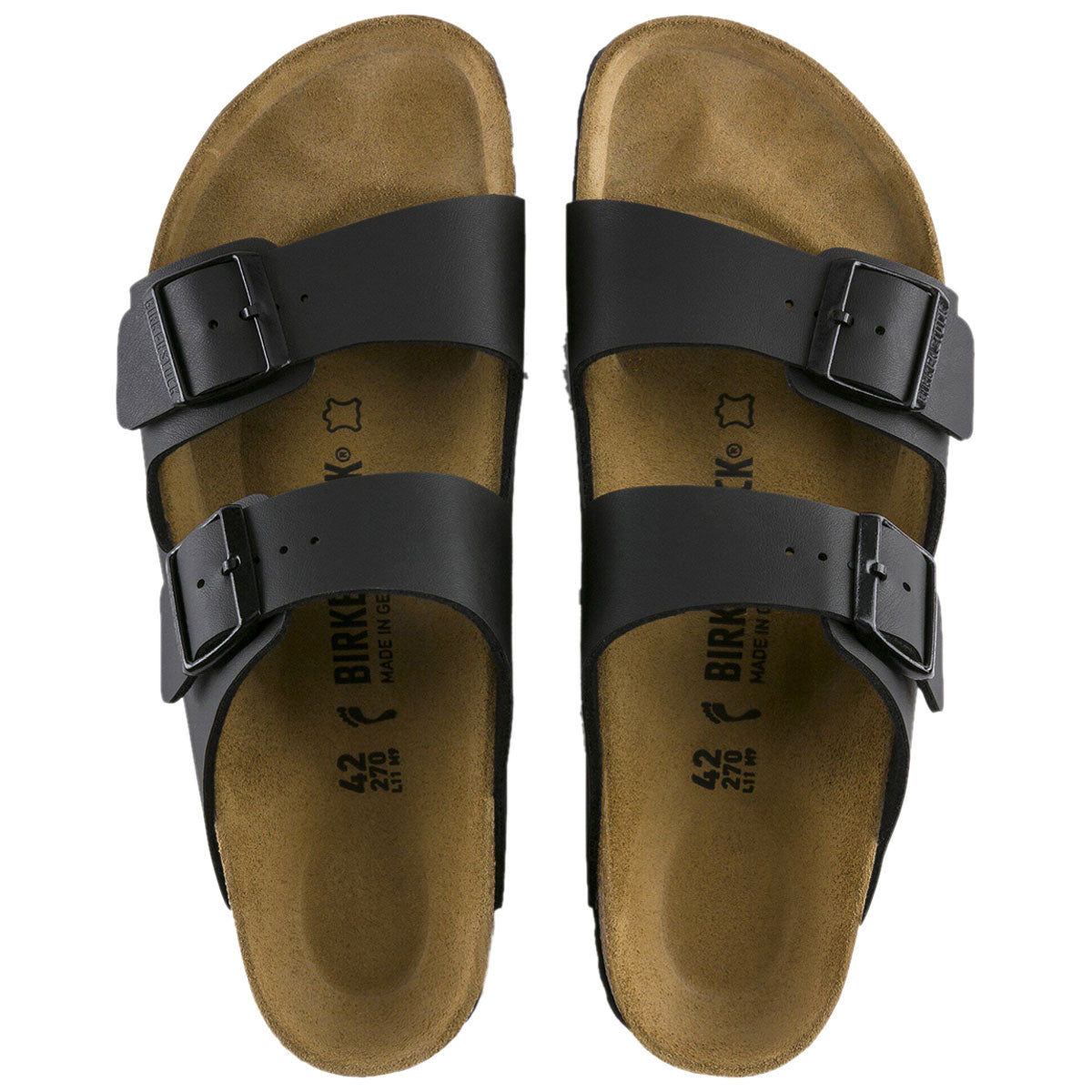 Birkenstock Arizona Sandals - Black Birko-Flor image 3